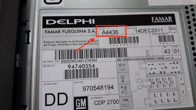 Chevrolet radio serial example 1